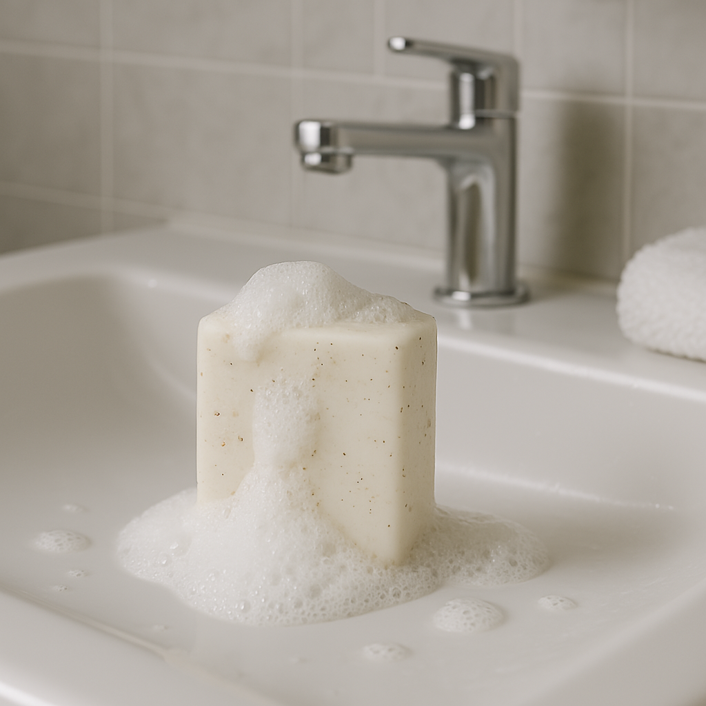 Jabón de arroz en barra